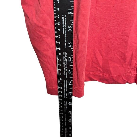 A New Day T-Shirt Women's Large Red Short Sleeve Crew Neck Solid Basic Top - Picture 5 of 8